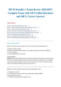 BICSI Installer 1 Exam Review 2026&sol;2027&vert; Complete Exam with 120 Verified Questions and 100&percnt; Correct Answers