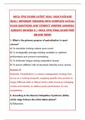 NSCA CPSS EXAM LATEST 2025 &vert; CERTIFIED PERFORMANCE AND SPORT SCIENTIST COMPLETE STUDY GUIDE
