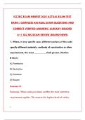 ICC IRC EXAM NEWEST 2025 ACTUAL EXAM TEST BANK &vert; COMPLETE STUDY GUIDE & VERIFIED ANSWERS PDF