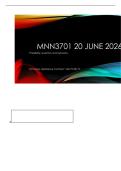 Mnn3701 exam questions and answerd