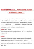 WILKES NSG 526 Exam 3 Complete Questions and Guide Answers&comma;&lpar;Latest 2026&sol;2027 Update&rpar; 100&percnt; Verified Graded A&plus;