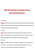WSC-2026 Complete Questions and Guide Answers&comma;&lpar;Latest 2026&sol;2027 Update&rpar; 100&percnt; Verified Graded A&plus;