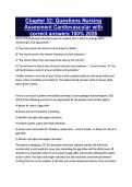 Chapter 32&colon; Questions Nursing Assesment Cardiovascular with correct answers 100&percnt; 2026