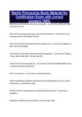 Sterile Processing Study Material for Certification Exam with correct answers 100&percnt;