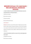 NR324&sol;NR 324 Exam 3 V1 &vert; Adult Health I &NewLine;Q&A with Rationale &vert; Chamberlain &NewLine;University 
