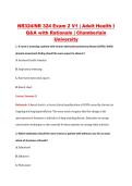 NR324&sol;NR 324 Exam 2 V1 &vert; Adult Health I &NewLine;Q&A with Rationale &vert; Chamberlain &NewLine;University