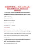 NR 324 Exam 2 V1&ndash;V3 &vert; NR324 Exam 2 V1&ndash;V3 &vert; Adult Health I &vert; Chamberlain University &vert; Complete Exam Bundle with Detailed Verified Answers