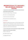 NR 324 Exam 3 V1&ndash;V3 &vert; NR324 Exam 3 V1&ndash;V3 &vert; Adult Health I &vert; Chamberlain University &vert; Complete Exam Bundle with Detailed Verified Answers