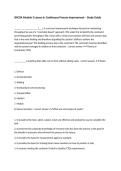 SNCOA Module 3 Lesson 6&colon; Continuous Process Improvement &ndash; Study Guide