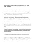 SNCOA Leadership and Management Key Terms &lpar;Ch&period; 1&ndash;5&rpar; &ndash; Study Guide & Revision