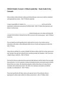 SNCOA Module 3 Lesson 1&colon; Ethical Leadership &ndash; Study Guide & Key Concepts