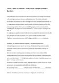 SNCOA Course 14 Scenarios &ndash; Study Guide&comma; Examples & Practice Questions