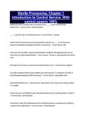 Sterile Processing&comma; Chapter 1 Introduction to Central Service&period; With correct aswers 100&percnt;