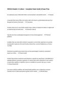 SNCOA Module 3&colon; Culture &ndash; Complete Study Guide & Exam Prep