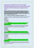 Chamberlain NR283 Final Exam Guide&colon; &NewLine;Pathophysiology Questions And Well Graded  &NewLine;Solutions With  Rationales Updated 2026&NewLine;2027