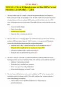 NUR 265 &ndash; EXAM 4 &vert; Questions and Verified 100&percnt; Correct Solutions&vert; Latest Update &vert;&ndash; Galen&period;