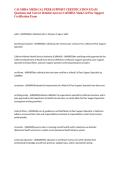 CALMHSA MEDI-CAL PEER SUPPORT CERTIFICATION EXAM Questions and Correct Detailed Answers CalMHSA Medi-Cal Peer Support Certification Exam&NewLine;
