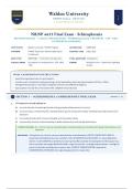 NRNP 6635&sol; NRNP6635 Final Exam Schizophrenia &lpar;Latest 2026&sol;2027 Update&rpar; &vert; Complete Exam Questions with Verified Answers and Detailed Rationales &vert; DSM-5-TR Criteria &vert; A&plus; Graded &vert; Walden University