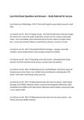 Lean Final Exam Questions and Answers &ndash; Study Material for Success