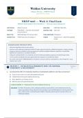 NRNP 6665&sol; NRNP6665 Week 11 Final Exam &lpar;Latest 2026&sol;2027 Update&rpar; &vert; Complete Q&A with Verified Answers and Detailed Rationales &vert;A&plus; Graded &vert; Walden University