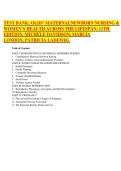 Test Bank for Olds' Maternal-Newborn Nursing & Women's Health&comma; 11th Edition by Davidson&comma; London&comma; Ladewig &ndash; All Chapters