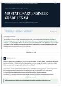 MD STATIONARY ENGINEER GRADE 1 EXAM 100&plus; &lpar;2026&sol;2027&rpar; Exam Kit Verified Q&A with Rationales