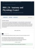 BIOL 251- Anatomy and Physiology Exam 1 100&plus; &lpar;2026 27&rpar; Exam Prep   Verified Q&A with Rationales
