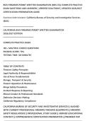 BSIS FIREARMS PERMIT WRITTEN EXAMINATION &lpar;BSIS-FQ&rpar; COMPLETE PRACTICE&NewLine;EXAM QUESTIONS AND ANSWERS &vert; VERIFIED SOLUTIONS &vert; UPDATED 2026&sol;2027&NewLine;CERTIFICATION PREPARATION GUIDE