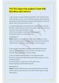NYCHA Supervisor painter Exam with Questions and Answers