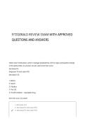 Fitzgerald Review  Finals Exam Online Proctored Exam Questions and Answers &vert; 100&percnt; Pass Guaranteed &vert; Graded