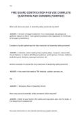 FIRE GUARD CERTIFICATION F-03 VOE COMPLETE QUESTIONS AND ANSWERS &lpar;VERIFIED&rpar;&period;