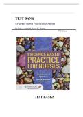 Test Bank For Evidence-Based Practice for Nurses&colon; Appraisal and Application of Research 4th Edition by Nola A&period; Schmidt&comma; Janet M&period; Brown&vert;&vert;ISBN NO&colon;10&comma;1284122905&vert;&vert;ISBN NO&colon;13&comma;978-1284122909&vert;&vert;All Chapters&vert;&vert;Complete Guide A&plus;&period;&NewLine;