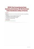 NR302 Final Comprehensive Exam Questions and Answers&sol; NR 302 Final Exam Latest Chamberlain College of Nursing