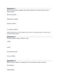 BIOD 102&vert; A&P2 Module 4 exam&vert; With complete Questions and answers &vert; Updated RATED A&plus; &vert; 100&percnt; CORRECT&vert; Portage Learning
