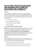 NU 335 FINAL PRACTICE QUESTIONS AND ANSWERS WITH COMPLETE SOLUTIONS 100&percnt; CORRECT&excl;&excl;&excl;