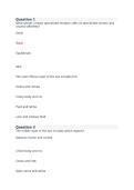 BIOD 102&vert; A&P2 Module 3 exam&vert; With complete Questions and answers &vert; Updated RATED A&plus; &vert; 100&percnt; CORRECT&vert; Portage Learning