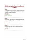 ISM 3011 ai Updated Exam Questions and Answers&NewLine;
