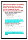 AMR Fleet Safety and Operations Certification&NewLine;Exam With Actual Questions & Verified&NewLine;Answers&comma; Plus Explained Rationales&sol;Expert&NewLine;Verified For Guaranteed 100&percnt; Pass&NewLine;2026&sol;Latest Update&sol;Instant Download Pdf