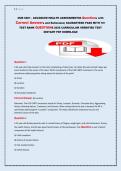 NUR 6001 - ADVANCED HEALTH ASSESSMENT80 Questions with &NewLine;Correct Answers and Rationales&vert; GAURANTEED PASS WITH 70&plus; &NewLine;TEST BANK QUESTIONS 2026 CARRICULUM VERRIFIED TEST &NewLine;INSTANT PDF DOWNLOAD