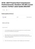 GCSS- ARMY Property Book Comprehensive&NewLine;Practical Excersise &vert; Questions with 100&percnt; Correct&NewLine;Answers &vert; Verified &vert; Latest Update 2026&sol;2027