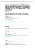 DENTAL HYGIENE BOARD REVIEW EXAM 1 &vert;&NewLine;DENTAL HYGIENIST&vert; DENTAL HYGIENIST &vert;&NewLine;LATEST 2025-2026 QUESTION AND CORRECT&NewLine;ANSWER WITH EXPLANATION