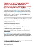 Fundamental CMS Proctored Exam 2026 Practice Questions & Answers PDF &vert; Comprehensive Patient Care Fundamentals Study Guide with Verified Solutions