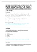 DENTAL HYGIENE BOARD REVIEW EXAM 3 &vert;&NewLine;DENTAL HYGIENIST&vert; DENTAL HYGIENIST &vert;&NewLine;LATEST 2025-2026 QUESTION AND CORRECT&NewLine;ANSWER WITH EXPLANATION