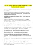 DPS Test with all Correct & 100&percnt; Verified Answers &vert;Latest Version &vert;Already Graded A&plus;