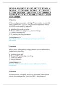 DENTAL HYGIENE BOARD REVIEW EXAM 4 &vert;&NewLine;DENTAL HYGIENIST&vert; DENTAL HYGIENIST &vert;&NewLine;LATEST 2025-2026 QUESTION AND CORRECT&NewLine;ANSWER WITH EXPLANATION