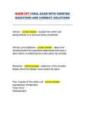NASM Certified Personal Trainer &lpar;CPT&rpar; Final Exam Questions and Answers