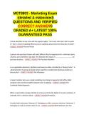 MGT 8803 Financial Accounting Exam&semi;MGT8803 - Marketing Exam &semi;MGT 8803 SUPPLY CHAIN &semi;MGT 8803 - Match Account to Account Classification&semi;&semi;MGT 8803 Exam II Study Set&semi;&semi;MGT 8803 - Business StrategY&semi;MGT 8803 - Accounting EXAM QUESTIONS AND VERIFIED CORRECT ANSW
