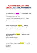 Guidewire InsuranceSuite Analyst Questions & Answers