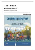 Test Bank &mdash; Consumer Behavior&comma; 15th Edition &lpar;Solomon&comma; Russell&comma; 2026&rpar; &vert; All 14 Chapters Covered