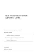 NBME - Practice test 1 COMPLETE HIGH-YIELD STUDY GUIDE WITH PRACTICE QUESTIONS AND VERIFIED ANSWERS